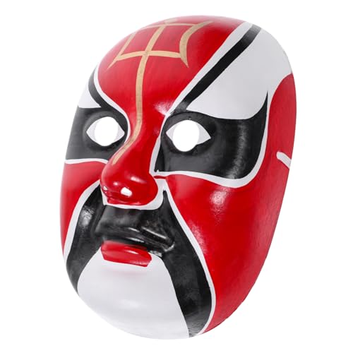 STOBAZA Decorative Chinese Mask Wall Hanging Art Cosplay Home Elegant Design for Dining Room Unique Party Decoration Easy Installation