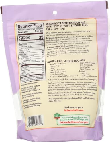 Bob's Red Mill Arrowroot Starch/Flour 2 Pack (16 oz each) - Gluten Free Cooking and Baking Thickener - 2 Pack Cornstarch Substitute (32 oz total) - image 3
