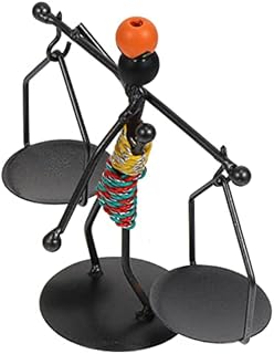 ibasenice Lady Figurine Candle Holder African Figures Sculpture Iron Tea Light Holders Vintage Candlestic Stand Tribal Lady Figurine Statue for Indoor Outdoor