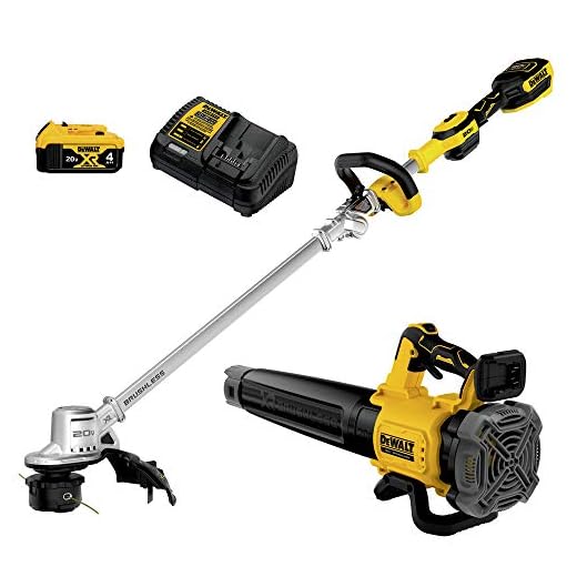 DEWALT 20V MAX String Trimmer & Leaf Blower Kit, Cordless, Battery & Charger Included (DCKO222M1)
