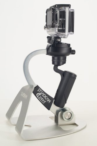 Image of Steadicam Curve-BK Handheld Video Stabilizer and Grip for GoPro Hero Cameras 3, 4 Black & Hero 5 (Silver)