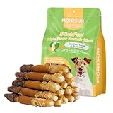 MON2SUN Dog Treats, 5 Inch Triple Flavor Chicken Pumpkin and Duck Wrapped Rawhide...