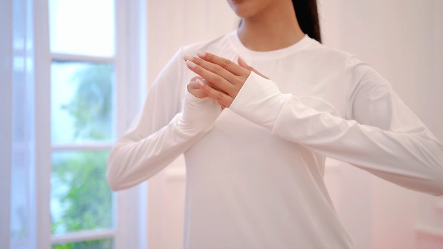 Maglietta Sportiva Donna Maniche Lunghe - Top Fitness Traspirante Per Yoga, Corsa E Palestra - Foto 8