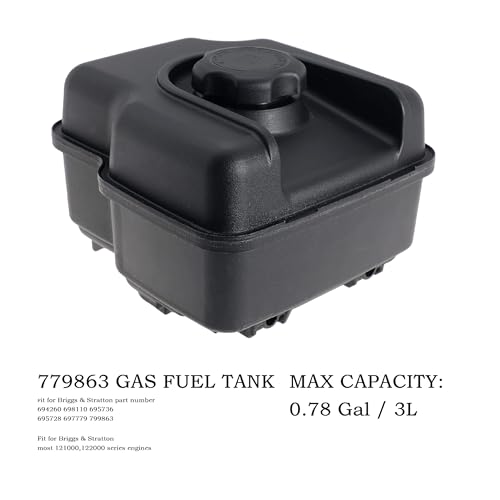 Rytime 799863 FUEL TANK Compatible With Briggs And Stratton 694260 698110 695736 697779 799863 Fits For Most 121000 122000 Lawn Mower Snowblower Gas Tank thumb #5