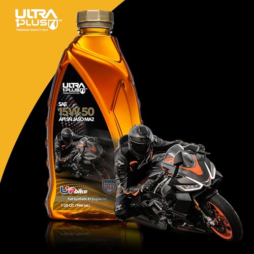 Image of 4T 15W-50 Full Synthetic Motorcycle Oil API SN JASO MA2-15W50 motor oil, 6 Quarts (Pack of 2)