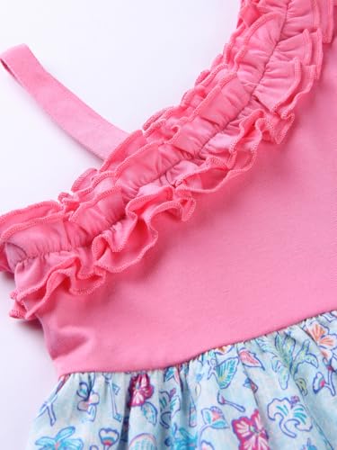 Image of Nautinati Baby Girls Strap Sleeve Fit & Flare Frock | Age 0-3 Years