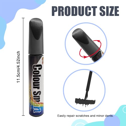 QZTYTY Touch Up Paint for Cars, Scratch Remover for Vehicles, Universal Car Accessories Decoration Car Scratch Remover for Minor Scratches for Most Cars (Gray)