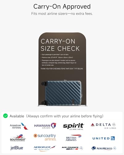 LUGGEX Carry On Luggage for Airplanes, Polycarbonate Expandable Hard Shell Suitcase for Travelling, Charcoal Metallic image 5