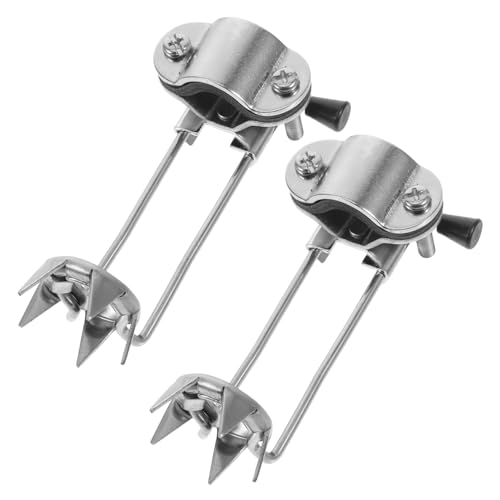 FOMIYES 2Pcs Winter Hiking Crutch Accessories Ice and Snow Cane Tip for Climbing Poles Durable Crampons for Mountaineering Hiking and Outdoor Sports