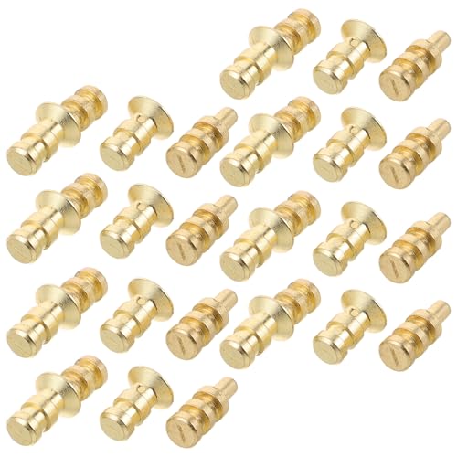 BAZEITFLOW 24 Pezzi Perno Di Collegamento Per Scrivania Mensola Mobili Tassello Perno Di Fissaggio Parte Ferramenta Perni Da Tavolo Perni In Metallo Per Ripiani