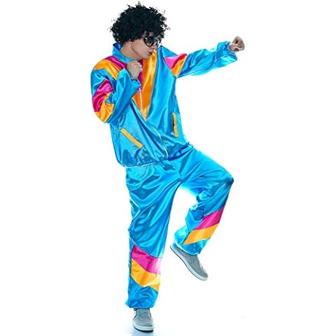 SEA HARE Adult 80s Tracksuit Retro Shell Suit (Men,One Size) Cover