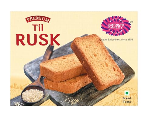Image of Karachi Bakery Till Rusk 250g | Tea Time Snack | Crispy | Delicious