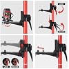 12 Ft./3.7M Professional Lasers Level Pole with Tripod, Adjustable Telescoping Pole for Leveling Tools, Multi-functional Fine-tuning Bracket with 1/4 and 5/8 Thread Adapters, Includes Carrying Bag