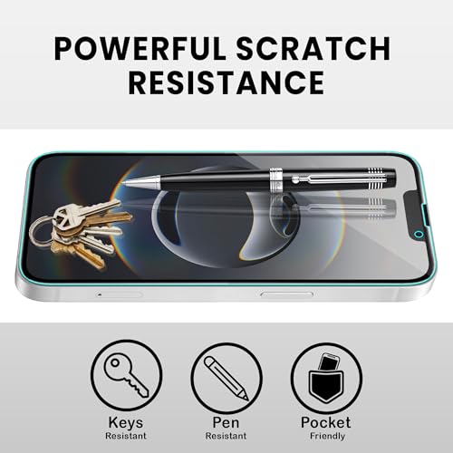 Image of FIRST MART Military-Grade Matte Anti-Glare Tempered Glass for iPhone 16e and iPhone 14 and 17E (6.1 Inch) With Installation Kit | Edge to Edge Coverage |Anti Glare, Bubble-Free [2 Pack]