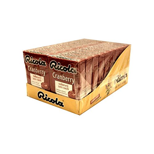 Ricola Cranberry sans sucres le bonbon idéal pour vos pauses au bureau en lot de 20