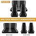 Kistrba Seat Covers Compatible with Jeep Wrangler YJ 1987-1996 Full Set, Front & Rear Back Door Complete Bench, Breathable Automotive Cover Cushion Accessories