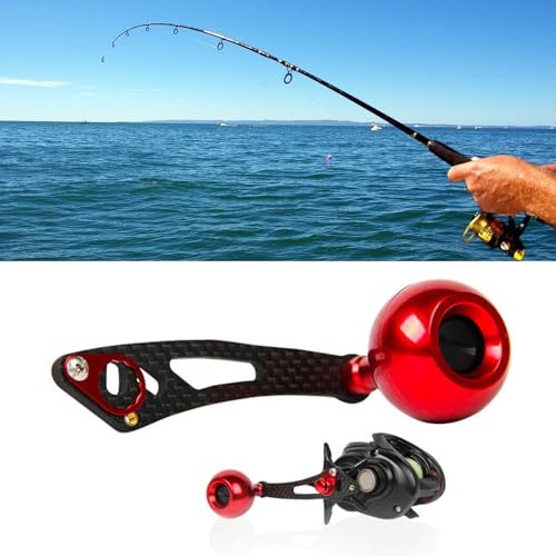 Mango de carrete de carbono para reparar brazo de cebo roto y recuperar potencia de pesca 2