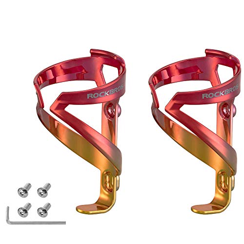 ROCKBROS(ロックブロス)ボトルケージ 自転車 ドリンクホルダー 軽量 ボトルホルダー おしゃれ PC素材 ロードバイク MTB クロスバイクなど適応 グラデーション 一体成型(*2)