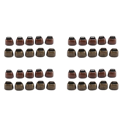 Eioeeklop 40 Piezas Campanas Pequeñas de LatóN para Pastoreo de Ovejas,Caballos y Vacas Campana Retro de Cencerro para Caballos, Ovejas Que Pastan Cobre, Campanas de Vaca Fabricante de Ruido