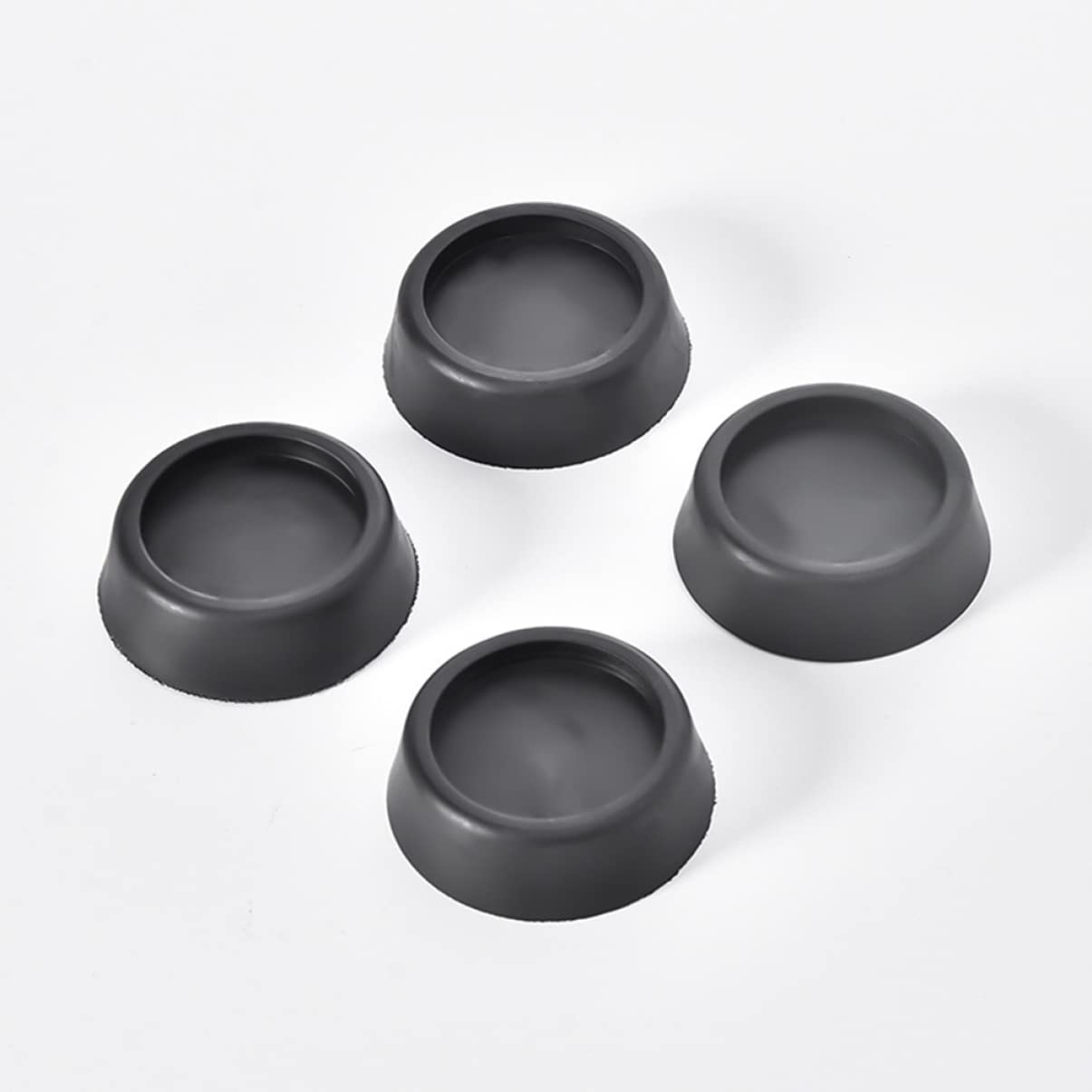 Mikikit 2sets Heightening Leveling Wash Machine Feet Soundproof Anti-vibration Pads Rubber Washing Machine Feet 4pcs*2