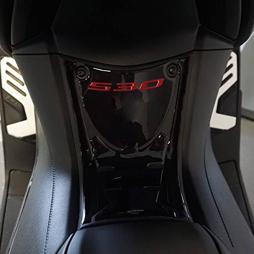 labelbike - 3D Gel Resin Sticker Motorcycle Front Footboard TMAX 530 Sticker for Yamaha 2017-2019 - Black red ergal