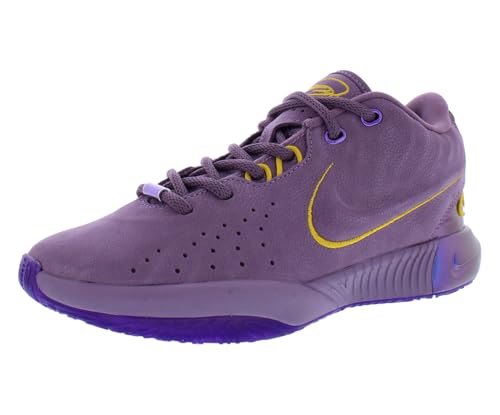 NIKE Lebron XXI Freshwater Big Kids' Basketball Shoes (FZ7189-500, Violet Dust/Purple Cosmos/University Gold) Size 7
