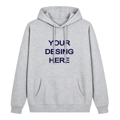 Image of Maydear Custom Hoodie for Men & Women Unisex Pullover Sweatshirt Personalized with Photo, Logo or Text