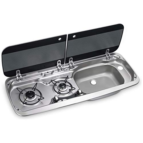 WAECO Spül/Kochfeld-Kombiation HSG 2370R 2-flammig Kochfeld 4000907016322