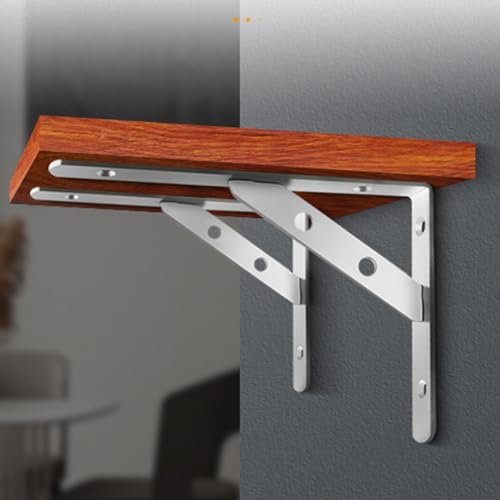 Supports d'étagère pliants durables avec design robuste triangulaire