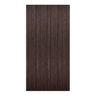 Wood Panels for Wall - Oak Acoustic Wall Panels - 8PK Wall Wood Panels - 94.49” x 12 - Soundproof Wall Panels for Decor - Acoustic Slat Wall Panels for Interior Decoration of Walls - 8 - Pack (Walnut)