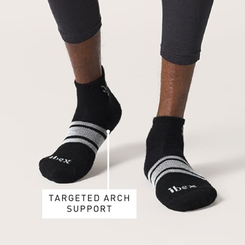 IBEX Light 1/4 Cushion Unisex Merino Wool Ankle Socks | Lightweight Quarter Socks with Arch Support & Reinforced Toe & Heel3