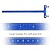 DEERACE Bow String Nocking Points Set – T Square Ruler with Plier for Recurve and Compound Bowstring Accessories (A Set, Blue)