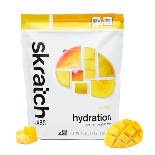 Image of Skratch Labs Hydration Sports Drink Mix - Real‑Fruit Electrolyte Powder for Fast Hydration & Endurance | Mango | 60 Servings | Vegan, Non‑GMO, Clean Ingredients