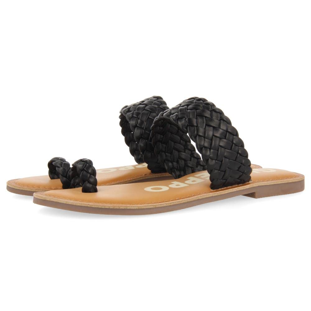 Gioseppo TIBAGI, Flat Sandal, Black,