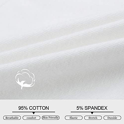 Image of INNERSY Womens Underwear Cotton Briefs Postpartum High Waisted Panties 5 Pack