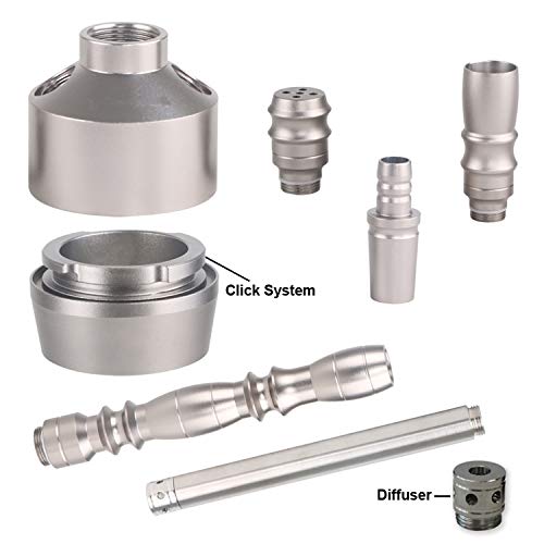 TYX HOME Ultrahohe Aluminium-Shisha, Shisha-Kit, KTV, Bar (66 cm) – Bild 7