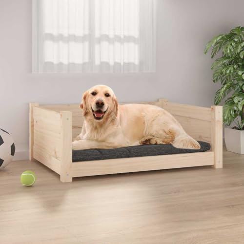 vidaXL Hundebett 75,5x55,5x28cm Kiefer Massivholz
