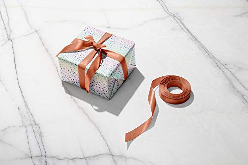 Rose Gold Ribbon For Gift Wrapping | Copper Ribbon | 1 Inch Rose Gold Ribbon Spool | Double Faced Satin Ribbon #TOP2