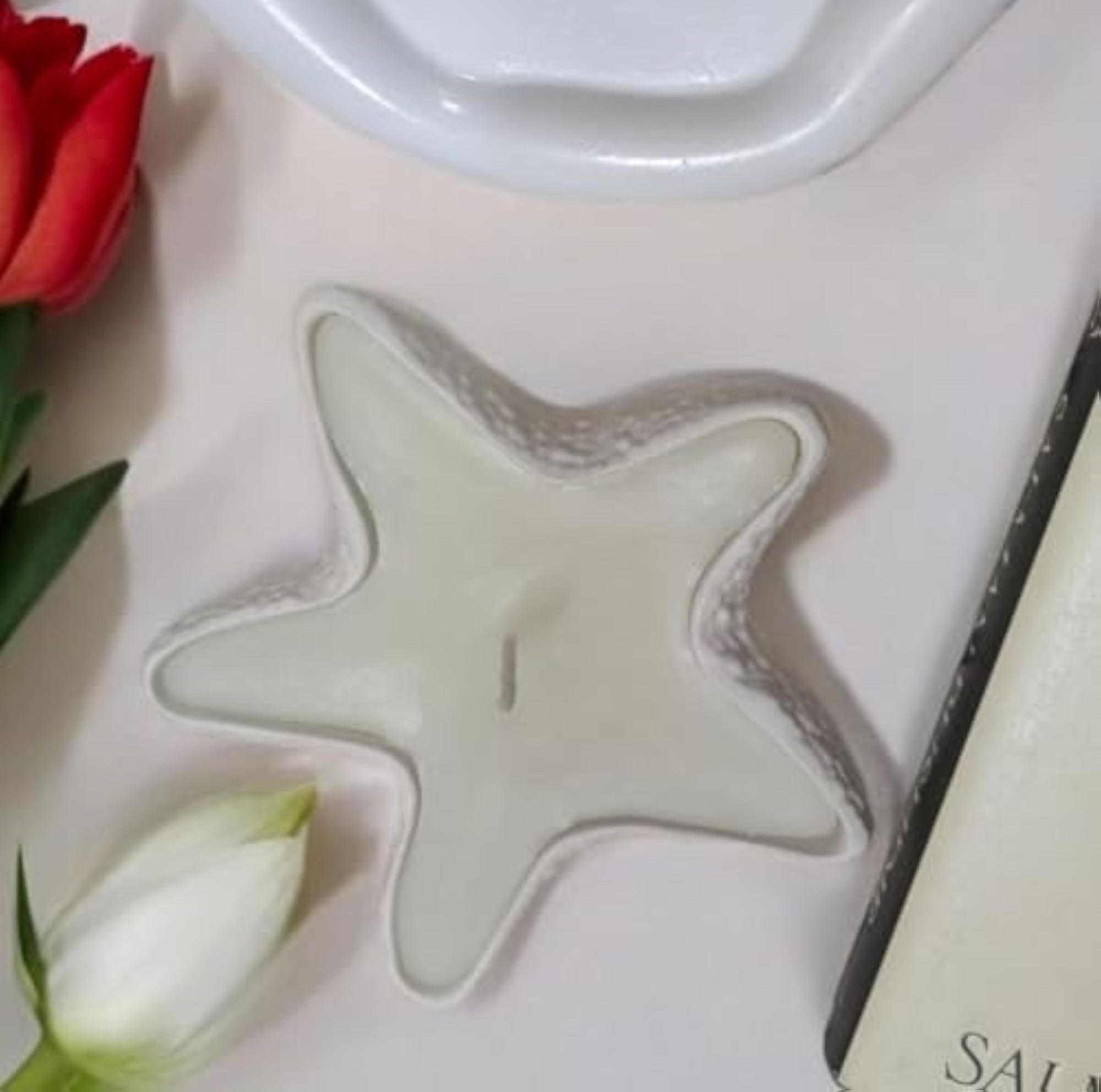 Starfish Shaped Handmade Seashell Candle, Classy Home Decor