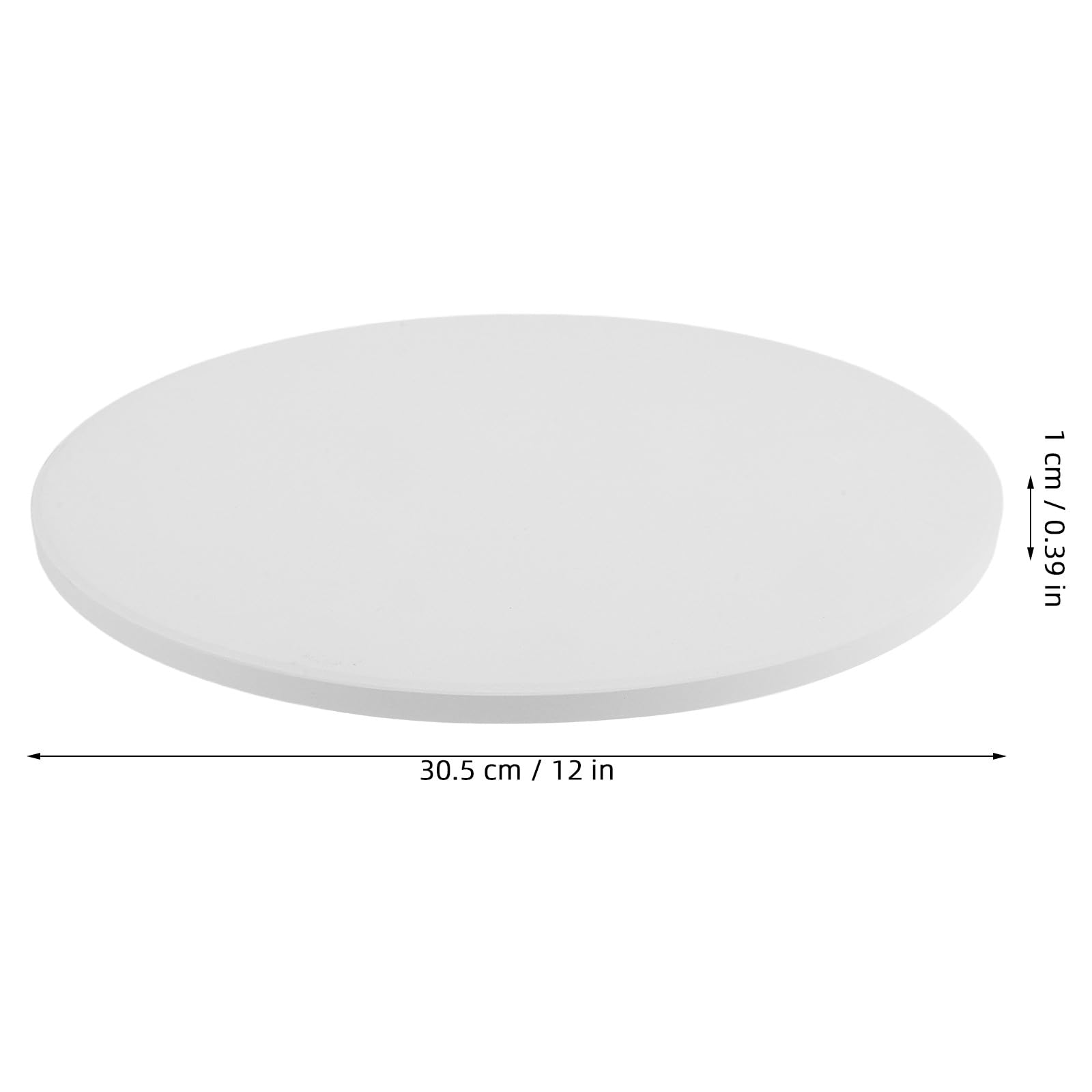 INOOMP Pietra refrattaria rotonda in cordierite da 30 x 30 cm per forno o