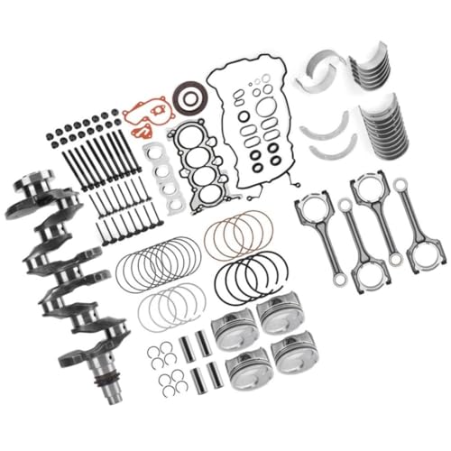 Kit de juntas de revisión del motor, cigüeñal Con juego de cojinetes de varilla, pistón apto for coche Forte5 2.0L G4NC 23110-2E501