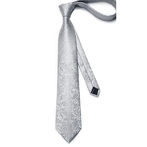 Image of Enlision Mens Ties Solid Color Satin Necktie Ties for men Handkerchief Cufflinks Pocket Squares for Wedding