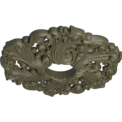 Image of Ekena Millwork CM19ORPTF Orrington Ceiling Medallion, Painted Turtle