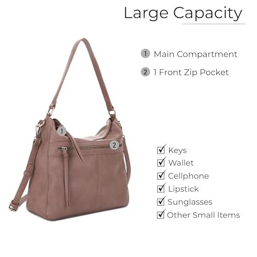 Image of JESSIE & JAMES | Dakota Top Handle Concealed Carry Hobo Purse with Adustable Shoulder Strap