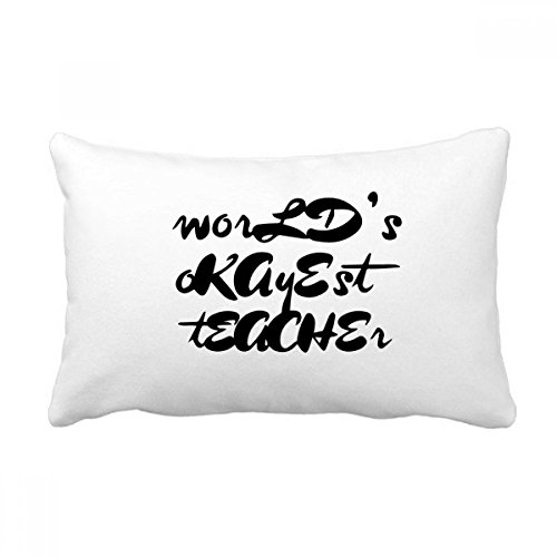 Cadeau enseignant étudiant coussin citation décoration de canapé multicolore
