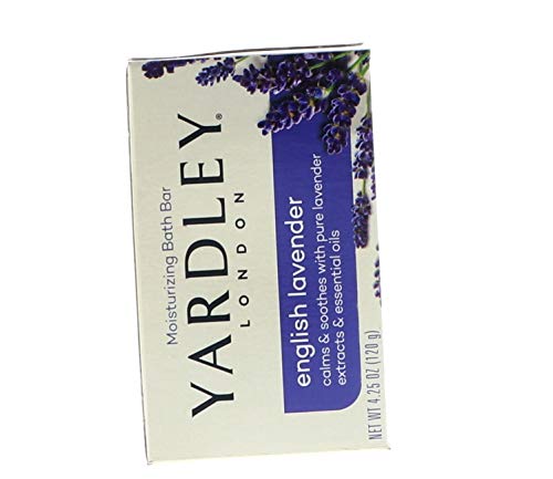Yardley Bar Soap - English Lavender with Essential Oils, 4.25 oz Bar (Pack of 3)
