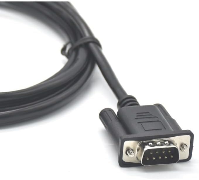 YCYUYUFUNS M12 8pin to DB9 RS232 Waterproof Power Industrial Cable Assembly D-Sub 9Pin Male Shielded Cable (39.3in/1M)