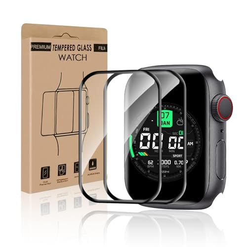 Bodyguard 2 Stück Schutzfolie für Panzerglas für Apple Watch Series 7/8/9 41mm, Ultra-HD Anti-Kratzer Keine Blasen iWatc...