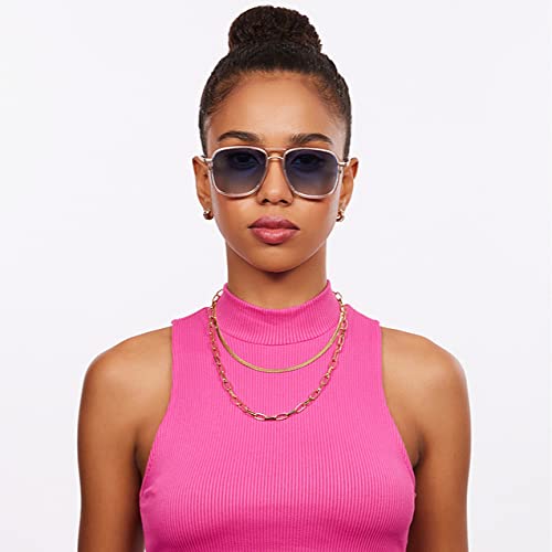 Image of Hip Hop Full Rim Square Branded and Stylish Sunglasses For Men & Women | Polarized and 100% UV Protected | Medium | LK S15200