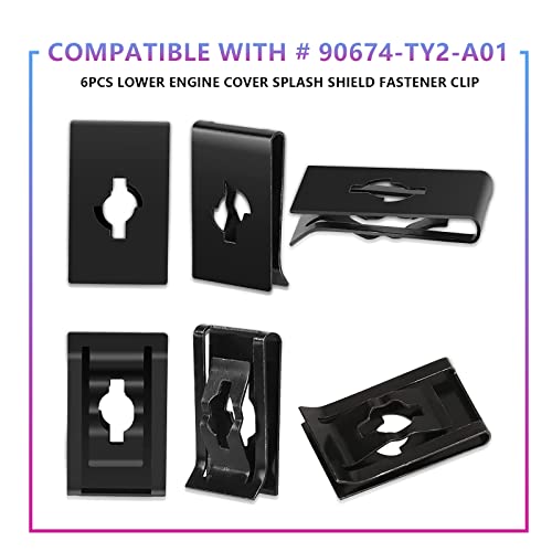 Neynavy 14 Pcs Lower Engine Cover Bolt Pin Screws, Radiator Engine Access Cover Pin Radiator Pin Clips, Lower Engine Cover Bolt Radiator Access Cilps, Suitable For Honda (Silver) #TOP2